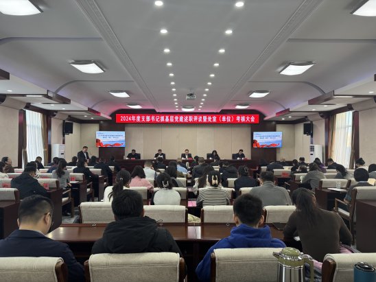 述职亮绩展风采 凝心聚力启新程——伟德体育召开2024年度党支部书记抓基层党建述职评议暨处室（单位）考核大会